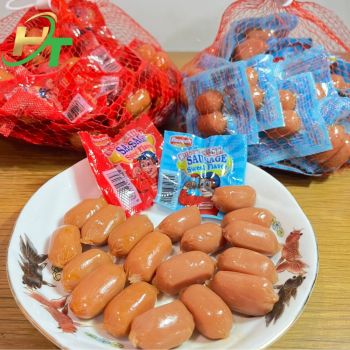 XÚC XÍCH VIÊN MINI REECEN 2 VỊ (NGỌT, CAY) (500GRAM/50 GÓI)